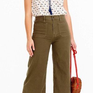 J. Crew Point Sur Wide Legged Cropped Pants